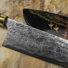 Takeshi Saji Art Tori Fuji on Lake R-2 Nóż Santoku 18 cm + Saya