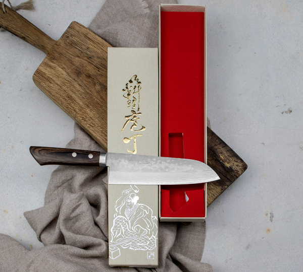 Kunio Masutani VG-10 Nóż Santoku 17 cm Scotch Handle