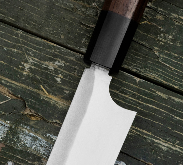 Hideo Kitaoka Shirogami Black Oktagon Nóż Kiritsuke 27 cm