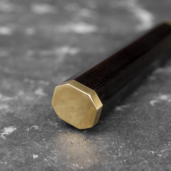 Yu Kurosaki Kokusen Brass Aogami Super/SS Nóż Bunka 17 cm