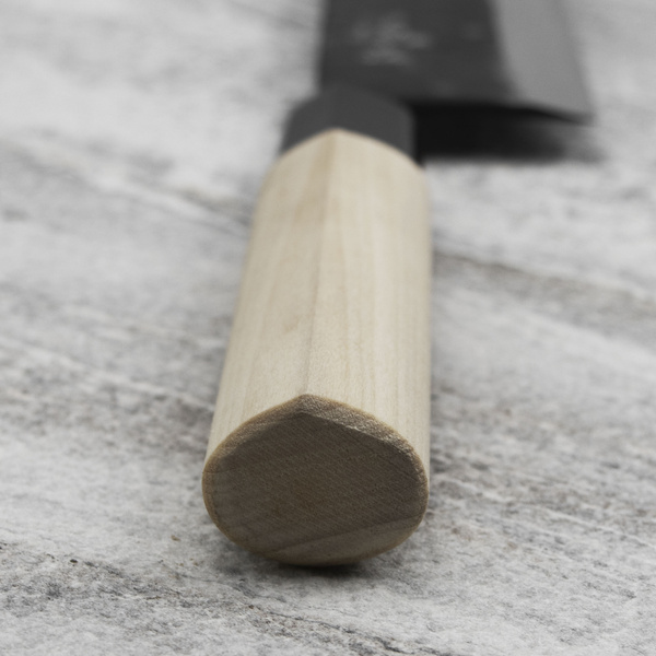 Ittetsu Forge Black Shirogami#2 Nóż Miroshi Deba 21 cm