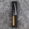 Tsukasa Tokaji Shirogami#1/Iron Kurouchi Nóż Bunka 18 cm