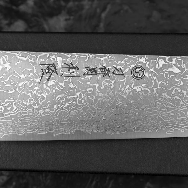 Toshitaka SG2 Black Damascus Nóż Kiritsuke Gyuto 21 cm