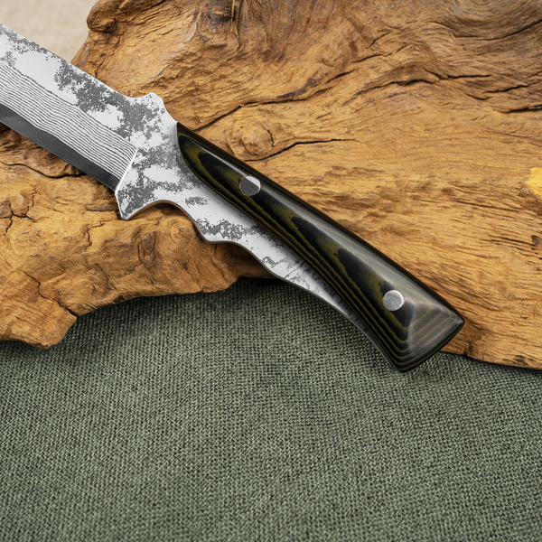 Tojiro Atelier VG-10 Damascus Kugami Nóż Myśliwski 11 cm + Saya