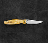 Nóż składany Mcusta Sengoku Yellow Pakka Damascus VG-10 9 cm