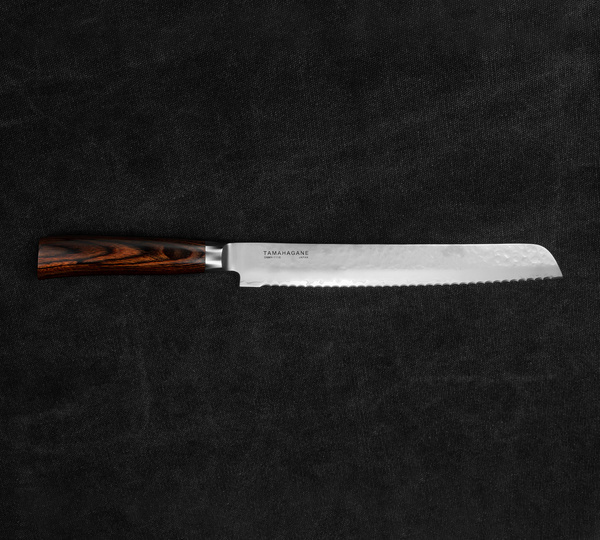 Tamahagane Tsubame Brown VG-5 Nóż do pieczywa 23 cm