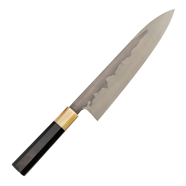 Hashimoto Shoichi Omodaka Honyaki Shirogmai#1 Nóż Szefa kuchni 24 cm