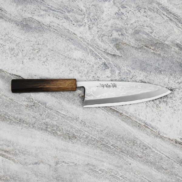 Sakai Takayuki Gallery Gin-3 Damascus Nóż Deba 18 cm