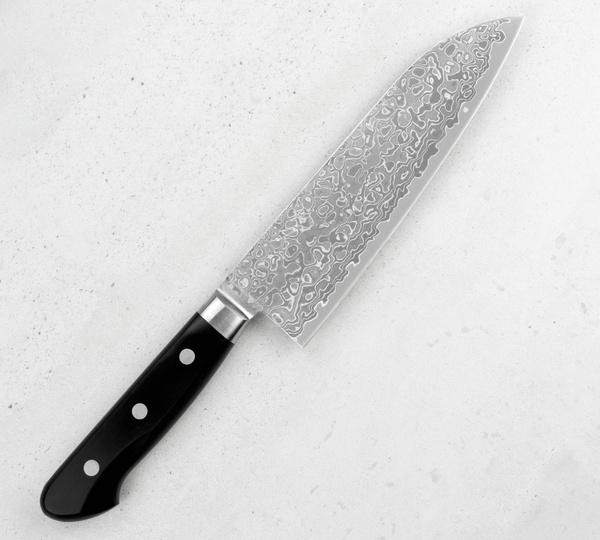 Tsunehisa AUS10 Damascus Nóż Santoku 17 cm