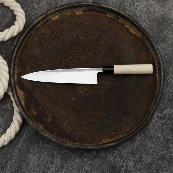Ittetsu Forge Shirogami#2 Nóż Miroshi Deba 21 cm