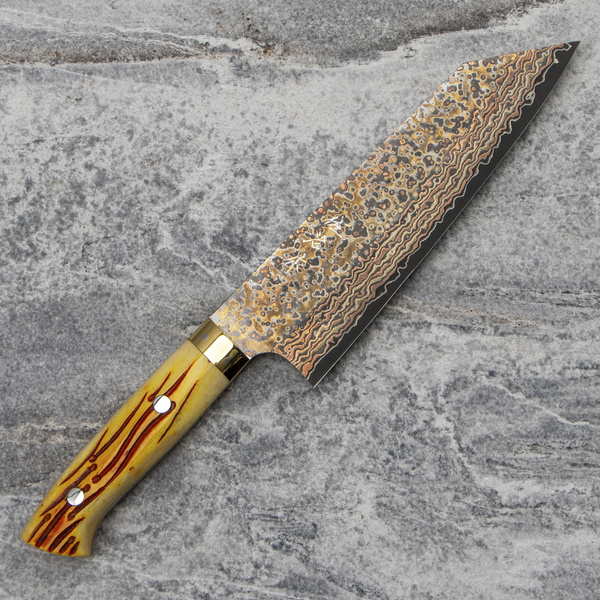 Takeshi Saji OBB Black VG-10 Color Nóż Bunka 17 cm