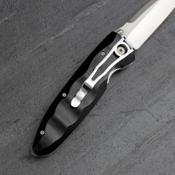 Nóż składany Mcusta Classic Wave Black Pakka VG-10 8 cm