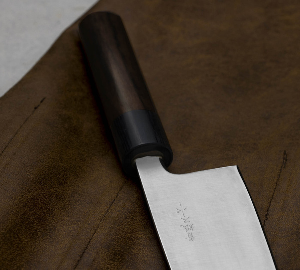 Tsunehisa Aogami Super/SS Drewno Różane Nóż Santoku 16 cm