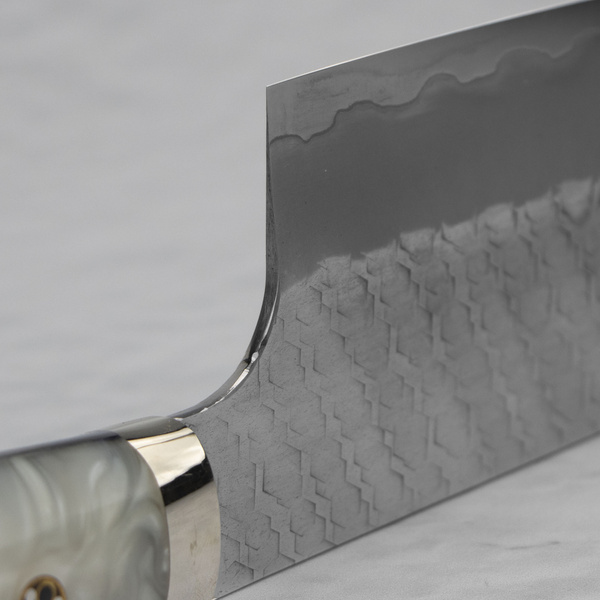 Nigara Hamono SG2 Limited White Nóż Kiritsuke Nakiri 18 cm