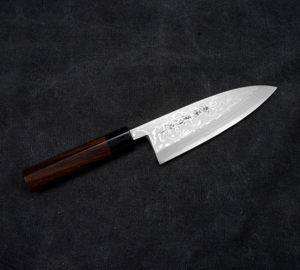 Hideo Kitaoka Shirogami#2 Satin Nóż Deba 16,5 cm