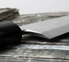 Hideo Kitaoka Shirogami#2 Satin Damascus Nóż Miroshi Deba 21 cm