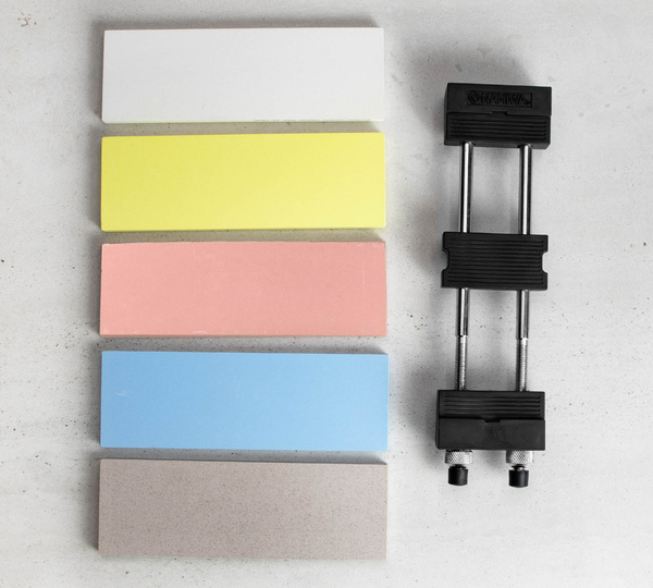 Naniwa Super Stone Zestaw 5 kamieni z uchwytem