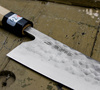 Fujiwara Shirogami#1/SS Magnolia+Róg Nóż szefa kuchni 21 cm
