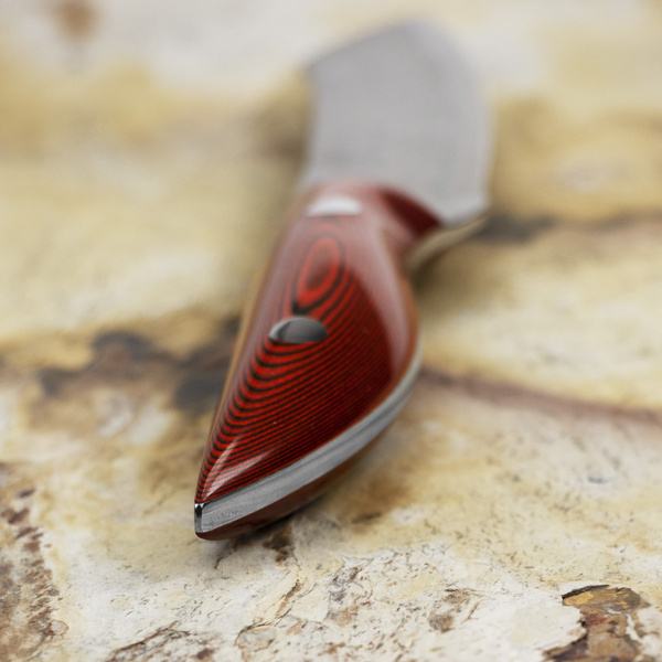 Ryo Nomura Shirogami#2 Damascus Hakata Red