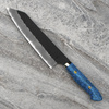 Nigara Hamono SG2 Kurouchi Blue Turquoise Nóż Kiritsuke Gyuto 21 cm