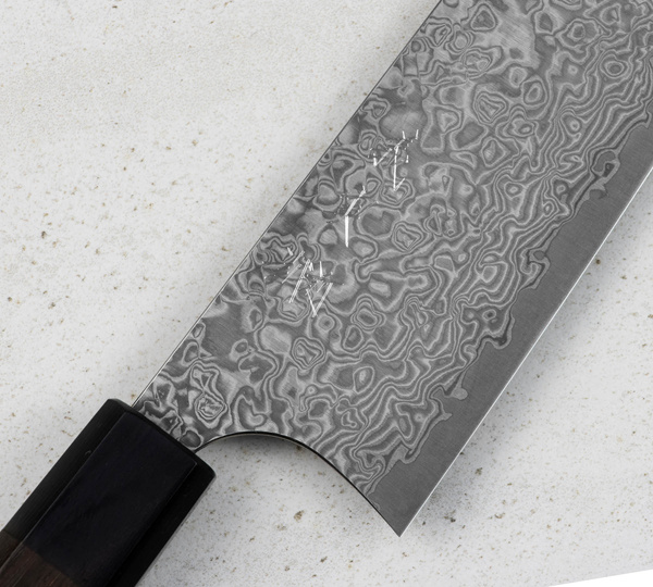 Yoshimi Kato VG-10 NI Black Nóż Szefa kuchni 24 cm