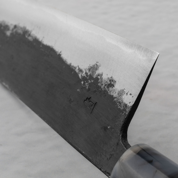 Oul Aogami#1 Buho Kuro Nóż Santoku 16,5 cm