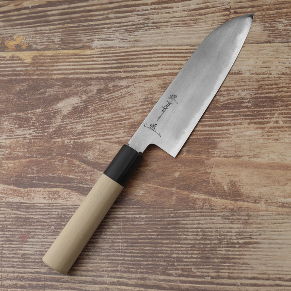 Sakai Tohji Hagane Shirogami#2/Iron Nóż Santoku 16,5 cm