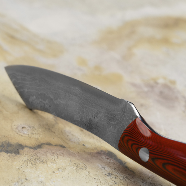 Ryo Nomura Shirogami#2 Damascus Hakata Red