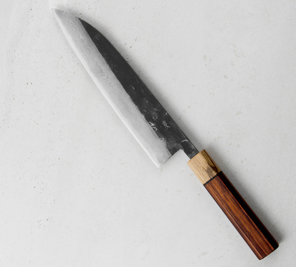 Kajiwara Damascus Aogami#2 Nóż Szefa kuchni 21 cm