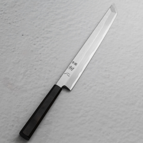 Hatsukokoro Shirasagi Shirogami#2 Nóż Sakimaru Yanagiba 30 cm