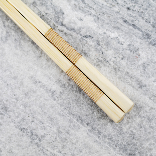 Japońskie Pałeczki do sushi Kawai - Slim Bamboo Square Gold