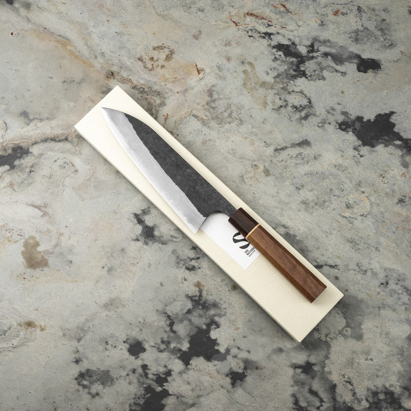 Matsubara Shirogami#1/SS Kurouchi Hammered Nóż Szefa kuchni 20 cm