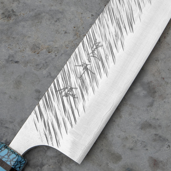 Yu Kurosaki Fujin R2 Turkus Nóż Szefa kuchni 24 cm
