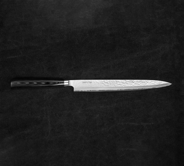 Tamahagane Tsubame Black VG-5 Nóż Sujihiki 27 cm