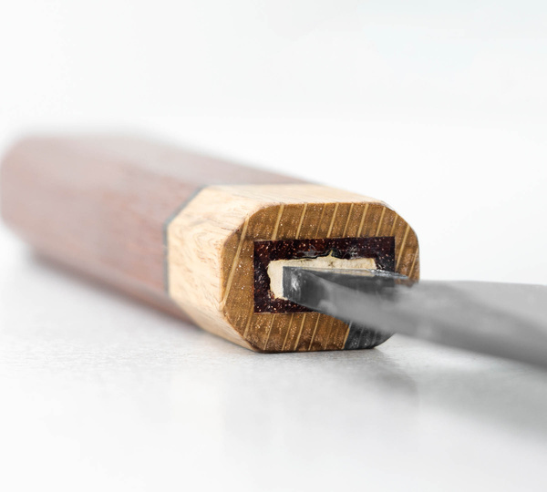 Kajiwara Damascus Aogami #2 Nóż do obierania 9 cm