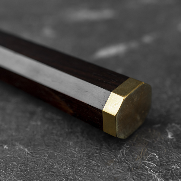 Yu Kurosaki Kokusen Brass Aogami Super/SS Nóż uniwersalny 13 cm