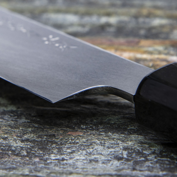 Sakai Takayuki Gallery Shirogami#2 Honyaki Black Horn Nóż Sakimaru 30 cm