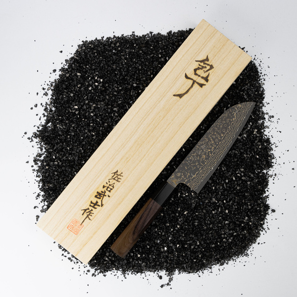 Takeshi Saji RW Gold VG-10 Nóż Santoku 18 cm