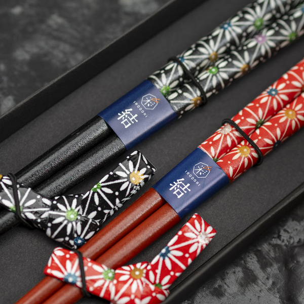 Zestaw Japońskich Pałeczek do sushi Kawai - Hanabi Washi