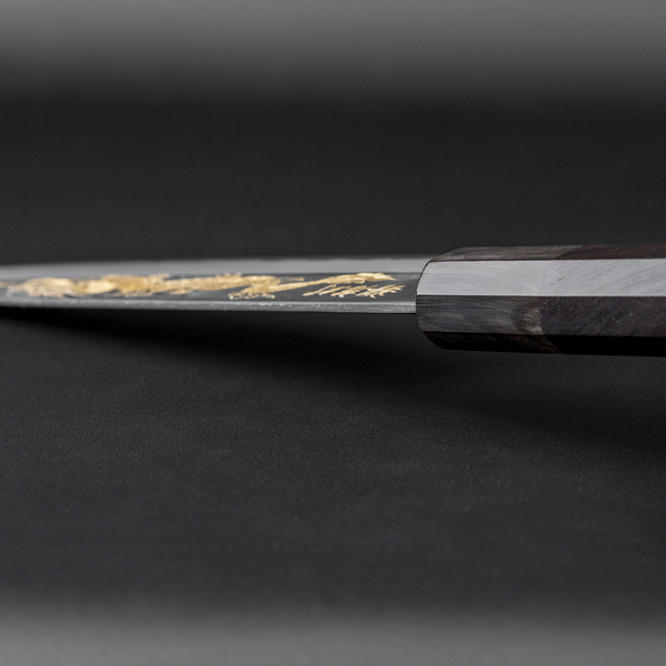 Sakai Takayuki Shirogami#2 Gold Dragon Nóż Santoku 17 cm