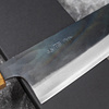 Tsukasa Tokaji Shirogami#1/Iron Kurouchi Nóż Bunka 18 cm