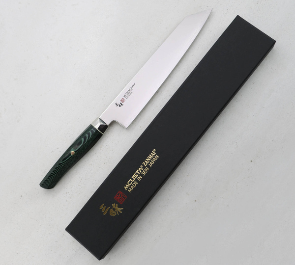 Mcusta Zanmai Green Revolution SPG2 Nóż Kiritsuke Gyuto 23 cm