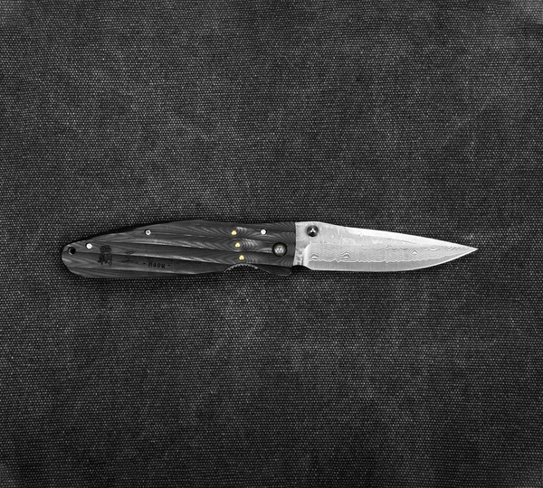 Nóż składany Mcusta Sengoku Black Micarta Damascus VG-10 9 cm