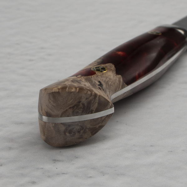 Nigara Hamono SG2 Limited Red Nóż Kiritsuke Nakiri 18 cm