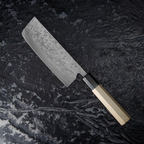 Fujiwara Shirogami#1/SS Magnolia Nóż Nakiri 16,5 cm