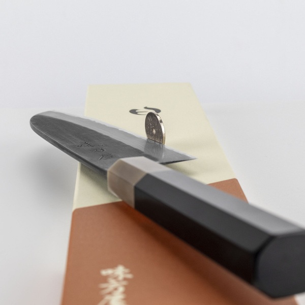 Mutsumi Hinoura Shirogami#2/SS Nóż Santoku 17 cm