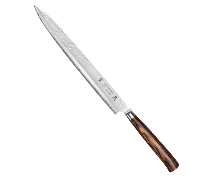 Tamahagane Tsubame Brown VG-5 Nóż Sujihiki 27 cm