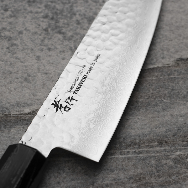 Sakai Takayuki Nanairo VG-10 Ebony Nóż Santoku 17 cm