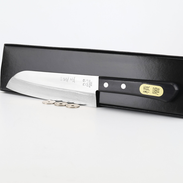 Shibamasa VG-5 Damascus Nóż Santoku 16,5 cm