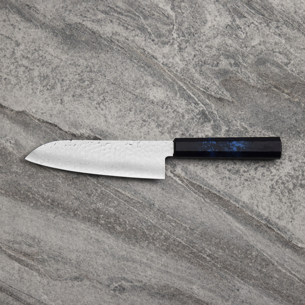 Sakai Takayuki Nanairo VG-10 Blue Nóż Santoku 17 cm